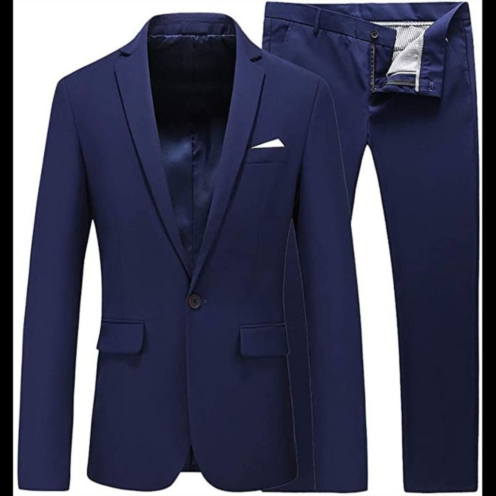 Slim Cut Navy Suit